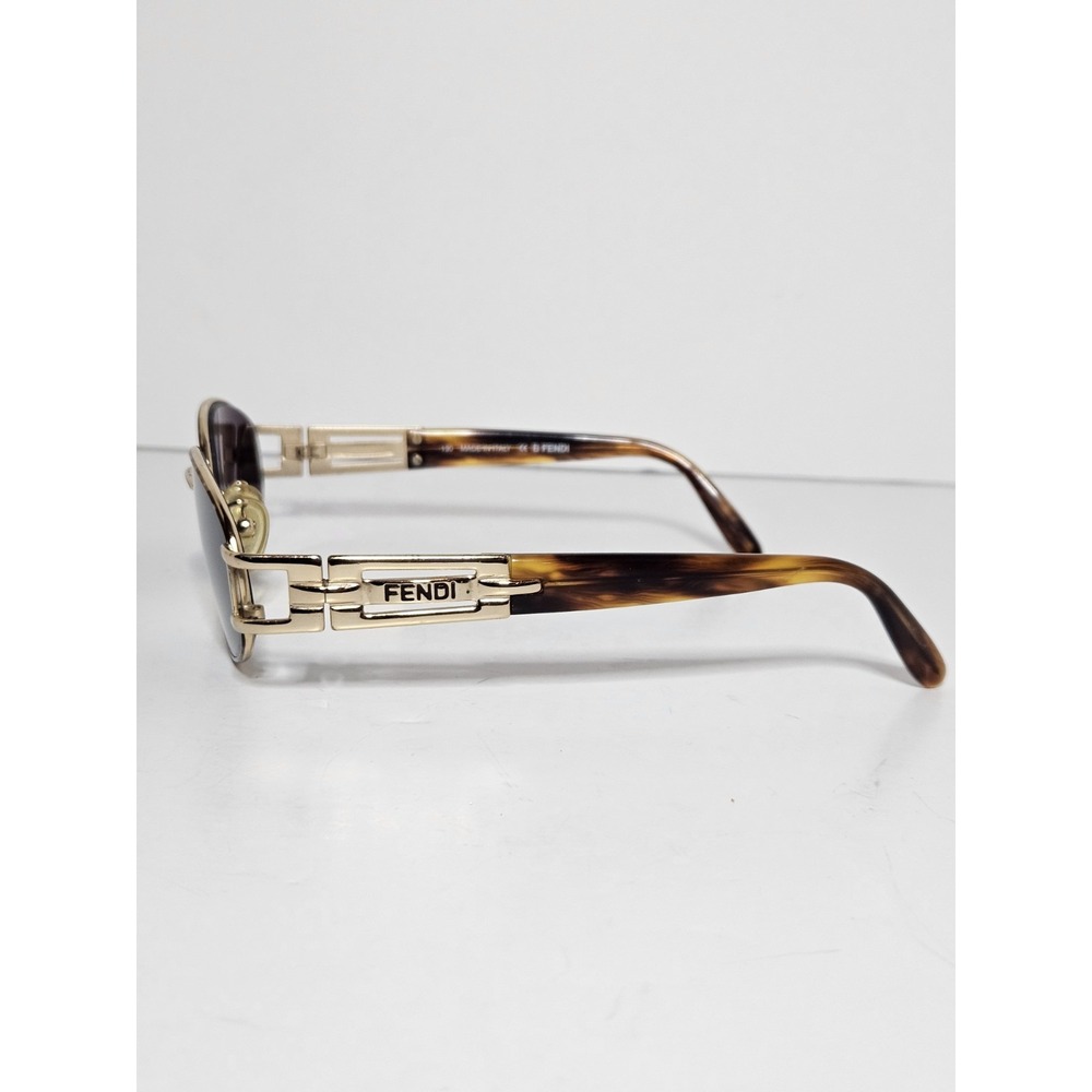 Fendi FS 209 Tortoise Gold Eyeglass Frames Only Sunglasses Italy 54-19 130